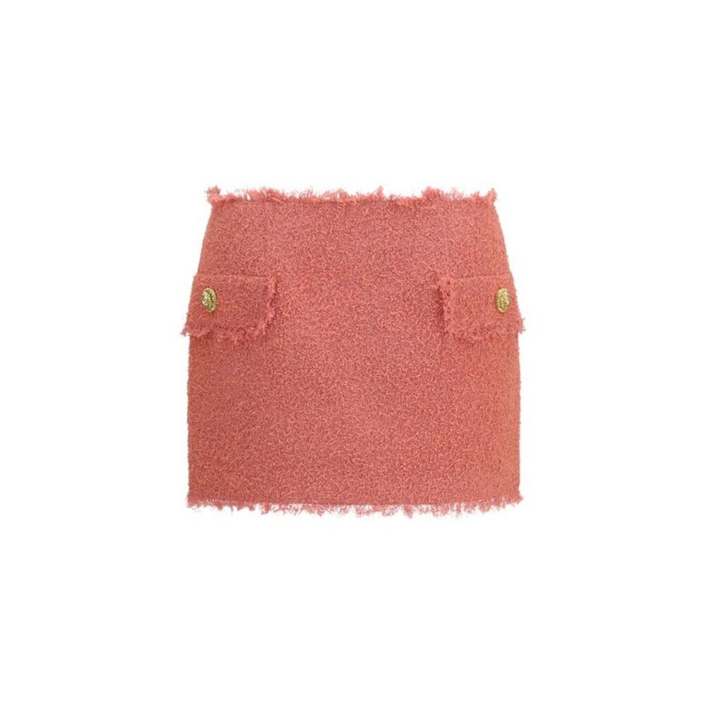 Balmain Multicolor Wool Oves Aries Mini Women's Skirt